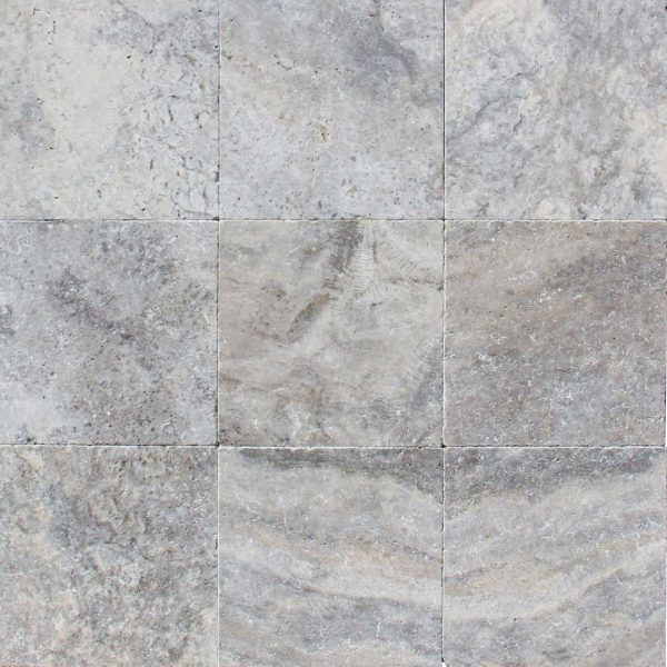 Silver travertine