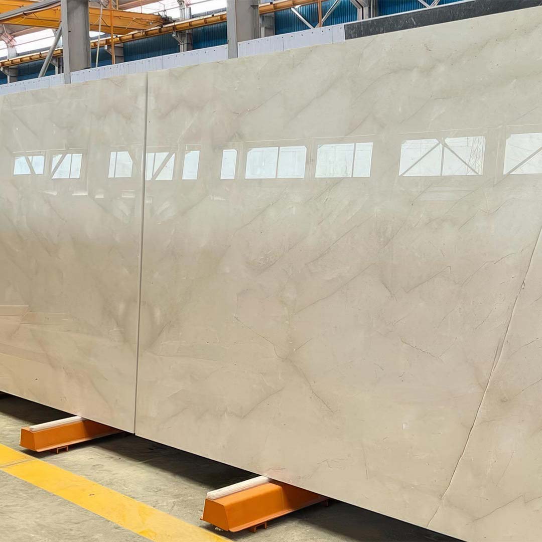 Warm beige marble